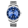 WLISTH S526 Montre de couple romantique pour lui et pour elle Montre-bracelet analogique à quartz Montre classique pour les amoureux avec calendrier/lumineux/30M/cadran rotatif unidirectionnel pour affaires décontractées