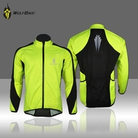 WOLFBIKE Fleece cyclage thermique manches longues Jersey Outdoor Sports d