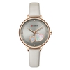 Women Quartz Watch CURREN Female Fashion Analog Wrist Watch 3ATM Waterproof Ladies Watch with Leather Watch Strap