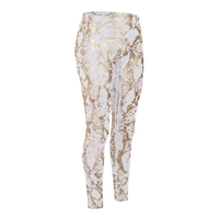 Women Yoga Pants Snakeskin Print High Waist Butt Lifting Leggings Moisture-wicking Running Workout Tights