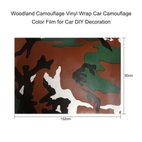 Woodland Camouflage Vinyl Wrap Car Camouflage Film Couleur Changement de Couleur Autocollant Décalque Film Décalage de l