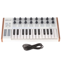Worlde Ultra Portable Mini professionnel 25-clé USB MIDI Drum Pad et clavier/contrôleur