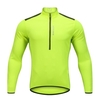 Wosawe Hommes Cyclisme Jersey Printemps Automne Demi-zip