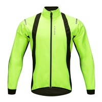 WOSAWE Hommes Vélo Veste Coupe-Vent Chaude Polaire D