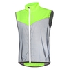 Wosawe Vélo Réfléchissant Gilet Respirant Sans Manches Gilet En Plein Air Nuit Marche Courir Vélo Gilet Manteau