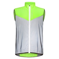 Wosawe Vélo Réfléchissant Gilet Respirant Sans Manches Gilet En Plein Air Nuit Marche Courir Vélo Gilet Manteau