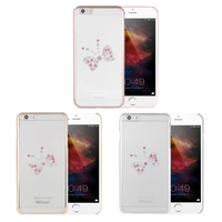 X-équipée Swarovski Electroplating Téléphone Housse de protection Housse Shell pour 5, 5 pouces iPhone 6 Plus 6S plus écologique Matériel élégant Portable Ultrathin Anti-rayures Anti-poussière Durable
