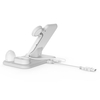 X356 Remplacement du chargeur sans fil détachable 4 en 1 pour iPhone / Samsung Galaxy / iWatch / Airpods Base de charge sans fil certifiée Qi Blanc