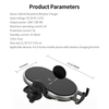 X366 chargeur sans fil de voiture support de véhicule entièrement automatique 10W support d