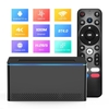 X6 Android 11.0 Smart TV Box Amlogic S905Y4 4K lecteur multimédia LPDDR4 2GB EMMC 16GB avec SATA6 HDD Slot 2.4G/5G double bande WiFi BT4.0 VP9 H.265 décodage avec télécommande