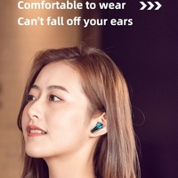X6 BT 5.1 Écouteurs True Wireless Headphones BT Écouteurs Touch Control Écouteurs Couplage rapide Sports intra-auriculaires Casque de jeu résistant à la sueur 300mAh Boîte de chargement