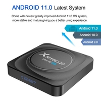 X88 PRO 20 Android 11.0 Smart TV Box RK3566 Quad-core H.265 VP9 8K décodage UHD 4K lecteur multimédia 4 Go + 32 Go