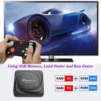 X88 PRO 20 Android 11.0 Smart TV Box RK3566 Quad-core H.265 VP9 8K Décodage UHD 4K Media Player 2.4G / 5G Dual-band WiFi 1000M LAN BT4.2 8GB + 64GB avec affichage à LED de la télécommande vocale