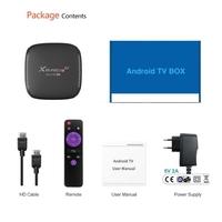 X88 PRO T Android 10.0 Smart TV Box Lecteur multimédia UHD 4K Allwinner H313 Quad-core H.265 VP9 2.4G / 5G WiFi bi-bande 100M LAN 2GB + 16GB avec télécommande
