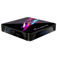 X88 Pro X3 Smart Android 9.0 TV Box S905X3 Cortex-A55 Quad Core 64 Bit 4GB / 128GB 2.4G & 5G WiFi H.265 VP9 Décodage Miracast HD Media Player
