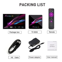 X88 Pro X3 Smart Android 9.0 TV Box S905X3 Cortex-A55 Quad Core 64 Bit 4GB / 128GB 2.4G & 5G WiFi H.265 VP9 Décodage Miracast HD Media Player