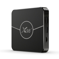 X98 Plus Android 11.0 Smart TV Box Amlogic S905W2 UHD 4K Lecteur multimédia 2.4G/5G WiFi bi-bande BT AV1 VP9 H.265 Décodage Affichage numérique Télécommande