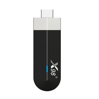 X98 S500 Android 11.0 Smart TV Stick UHD 4K Lecteur multimédia Amlogic S905Y4 TV Dongle 2 Go + 16 Go 2.4G/5G WiFi HDR10 H.265 VP9 Décodage
