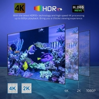 X98Q Android 11.0 Smart TV Box Amlogic S905W2 UHD 4K lecteur multimédia 2.4G/5G WiFi bi-bande AV1 VP9 H.265 télécommande de décodage