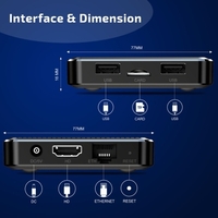 X98Q Android 11.0 Smart TV Box Amlogic S905W2 UHD 4K lecteur multimédia 2.4G/5G WiFi bi-bande AV1 VP9 H.265 télécommande de décodage