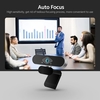 xiaovv 1080P USB webcam mise au point automatique 150 ° grand angle microphone de réduction de bruit intégré pour conférence d