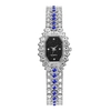XR4587 cristal brillant femmes élégantes montre-bracelet minimaliste élégant montre décontractée analogique bracelet à quartz brillant dame robe montre avec bracelet en alliage