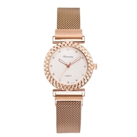 XR4595 Élégant Femmes Élégantes Montre-Bracelet À Quartz À La Mode Dame Robe Montre Simple Montre Décontractée avec Bracelet En Alliage