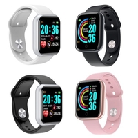 Y68 1, 3 pouces Fitness Tracker Montre Smart Watch Bracelet de Sport