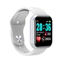 Y68 1, 3 pouces Fitness Tracker Montre Smart Watch Bracelet de Sport