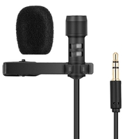 Yanmai Lavalier Lapel Microphone Clip Omnidirectionnel Micro Microphone Condensateur Audio Recorder Youtube / Interview / Podcast / Enregistrement / Vidéo Conférence pour iPhone Smartphones PC Caméras