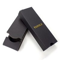 YAZOLE Montre Boîte Noir Longue Montre Pliante Boîte Montres Emballage Boîtes-Cadeaux pour Bracelet Bijoux Présente