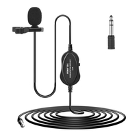 YELANGU MY2 Professionnel Cravate Microphone Enregistrement Portable Omni-directionnel Condensateur Interview Micro avec Adaptateur 6.5mm