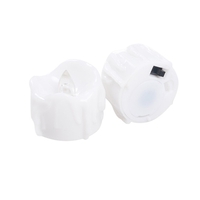 YK5014 Bougie LED sans flamme Ampoule scintillante lumineuse Lampe à thé à piles avec flammes réalistes Rose Faux bougie pour anniversaire / mariage / Noël