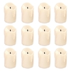 YK5015 Bougie LED sans flamme Ampoule scintillante lumineuse Lampe à thé à piles avec flammes réalistes Faux bougie pour anniversaire / mariage / Noël