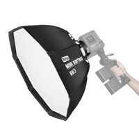 YnBox Boîte logicielle 55K 55cm/22 po Octagon avec sac de transport de diffuseur démanteable à monture Bowens