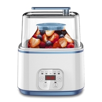 Yogourt Machine ménage 2L grande capacité verre Double réservoir enzyme Machine LED peut être chronométré 20W bricolage yaourt fabricant riz vin fermenteur