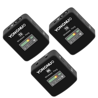 YONGNUO Feng One-Trigger-Two 2.4G Système de microphone sans fil avec 2 * émetteurs + 1 * récepteur + 2 * Microphones à pince