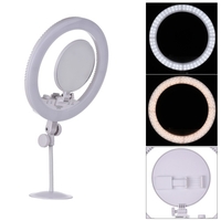 YONGNUO YN208 3200K-5500K Anneau de lumière vidéo LED bicolore Type embellir la lumière avec maquillage Miroir Titulaire de téléphone pour portrait photographie Live Show Beauté Selfie