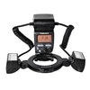 YONGNUO YN24EX double tête Macro Flash caméra Speedlite GN18 TTL Auto / manuel Flash 5600K 3s temps de recyclage avec 7pcs adaptateur anneaux