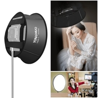 YONGNUO YN45-1 Diffuseur de boîte à lumière ronde 45 cm/18in pliable avec sac de transport pour lampe vidéo LED YONGNUO YN300/YN300 II/YN300 III/YN300 IV