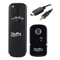 YouPro YP-860 DC2 2, 4 G télécommande sans fil obturateur sortie émetteur récepteur 16 canaux pour Nikon D5000 D750 D7100 D7200 D7000 D600 D610 D5500 D3300 D3200 D3100 D5300 D5200 D5300 DSLR appareil photo