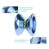 Yoyo magique professionnel T5 Overlord aluminium alliage métallique Yoyo 8 Ball KK portant avec la chaîne pour enfants lac bleu