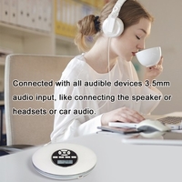 YR-Q50 lecteur CD Portable anti-dérapant petit baladeur CD de musique pour voiture de voyage à domicile avec carte TF de support d