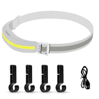 YSANAM Lampe Frontale avec Crochets Phare Rechargeable IPX4 Résistant à l