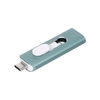 yvonne Y15D USB2.0 U disque télescopique 32GB USB type-c Micro USB trois ports OTG Flash Drive pour téléphone portable / PC / ordinateur portable vert