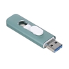 yvonne Y15D USB3.0 haute vitesse télescopique 64 Go USB Type-C Micro USB trois ports OTG Flash Drive pour téléphone portable / PC / ordinateur portable vert