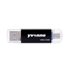 yvonne YT601-2 USB2.0 U disque 64GB OTG Double Ports lecteur Flash USB multifonctionnel pour téléphone / PC / ordinateur portable noir