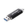 yvonne YT601-3 USB3.0 U disque haute vitesse 64GB OTG Double Ports lecteur Flash USB multifonctionnel pour téléphone / PC / ordinateur portable