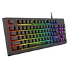 YWYT Y200 clavier de jeu filaire USB clavier à Membrane 87 touches disposition rvb effet de lumière ABS bicolore moulage par Injection Keycap