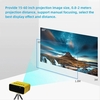 YZ03 Mini projecteur LED Projecteur vidéo portable à affichage LCD 800 Lumens 320x240 Pixel pour les films en plein air de cinéma maison